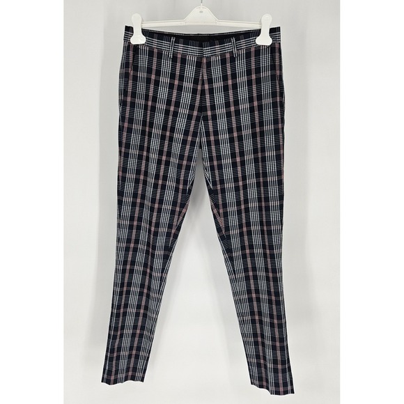 ASOS Tailored Slim Tapered Plaid Pants Preppy Academia Womens Size 10 (W31 L32) - Picture 2 of 11